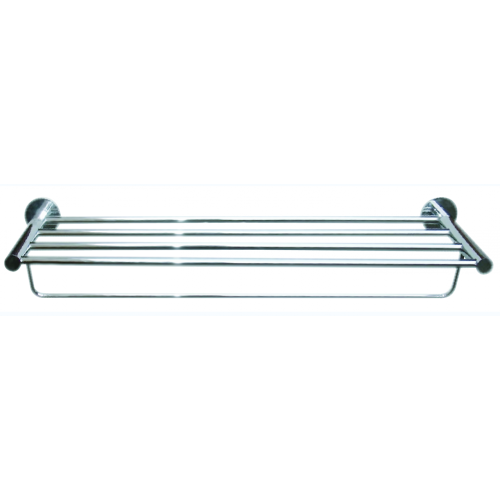 China Polished Chrome Solid Brass Single Towel Rack Factory