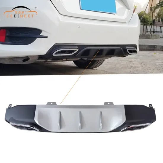 Rear Lip and Bumper Diffuser for Honda Civic 2016-2017