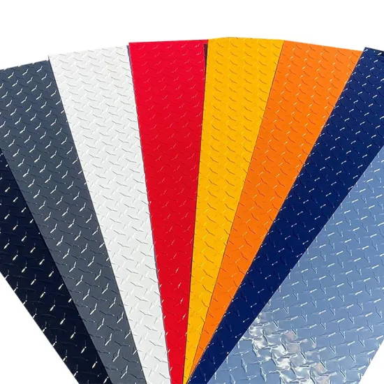 Aluminum Checkered Sheets for Interior Decoration: Coat Color Paint and Patterned Tread Plates