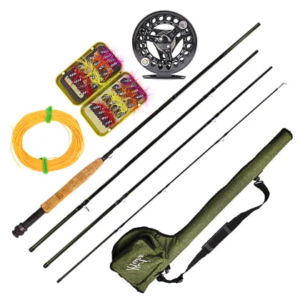 High Carbon Fly Fishing Rod and Reel Combo - 4 Piece 2.7m Bamboo Fly Fishing Rod Manufacturer
