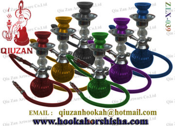 Coloured Glass Small-shisha Hookah with metal and ceramic parts