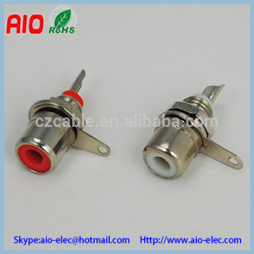 mini Bulkhead RCA female jack socket type RCA connector