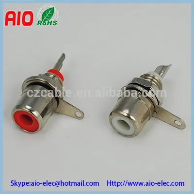 mini Bulkhead RCA female jack socket type RCA connector