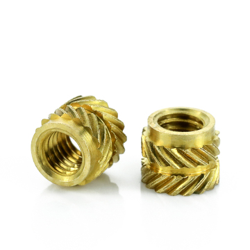 Customized Threaded Knurled Brass Insert Nut for Plastic