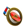 Sports Logo Metal Medals Custom Rotatable Colorful