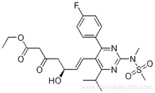 6-Heptenoicacid,7-[4-(4-fluorophenyl)-6-(1-methylethyl)-2-[methyl(methylsulfonyl)amino]-5-pyrimidinyl]-5-hydroxy-3-oxo-,ethyl ester,( 57187658,5S,6E)- CAS 901765-36-4