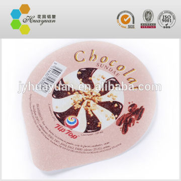 Printed Die Cut Polyester Lidding lids; Die cut plastic liner