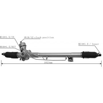 Cremallera de dirección hidráulica para VW Passat