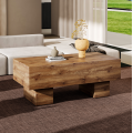 Living Room Coffee Table with Panel Design