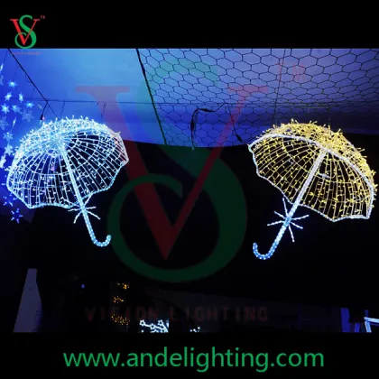 LED 3D umbrella motif light/christmas motif light/holiday decoration light