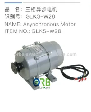 Elevator door operator asynchronous motor