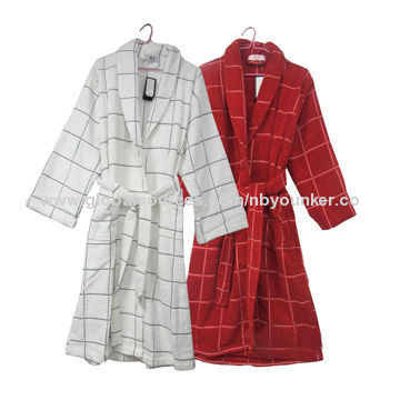 100% polyester lady's coral fleece bathrobe