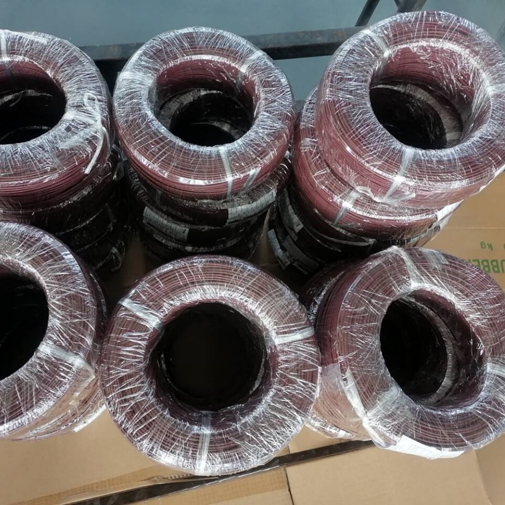 silicone rubber braid wire 0.5mm² BROWN