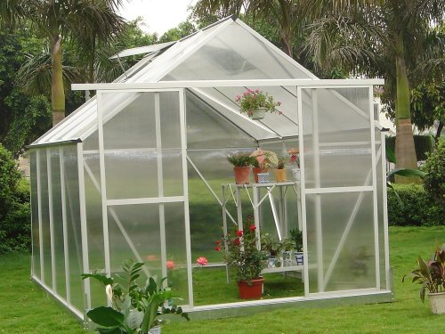 10mm Uv Twin-wall Small Polycarbonate Hobby Greenhouse For Yard