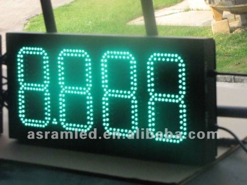 Good price indoor/outdoor digital number display gas station led canopy lights sign for station