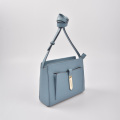 Square Shape Crossbody Bag in Leather extra pockets