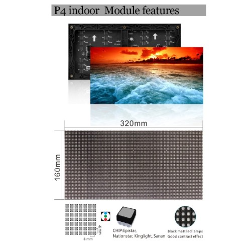 Indoor P2.5 P2 P1.8 P1.6 P1.5 Módulo LED