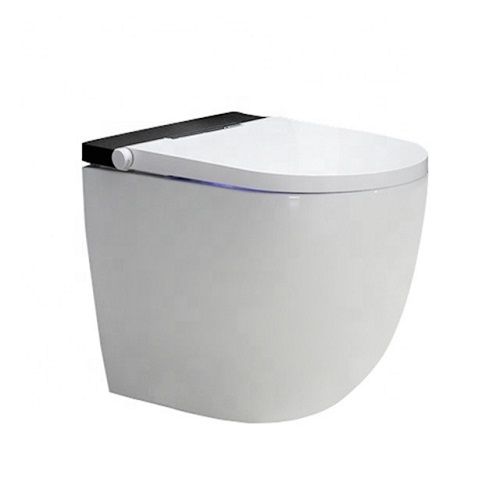 Modern Compact Toilet Vanity One Piece Kicking Automatic Washroom Toilet