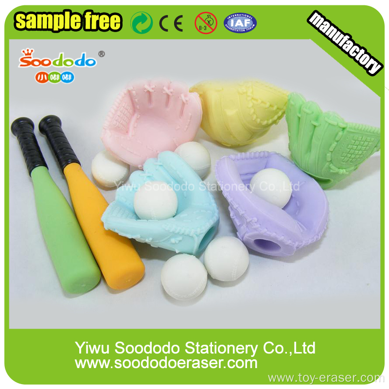 Wholesale Novelty 3D Shaped Eraser Preschool Educational Toys For Kids