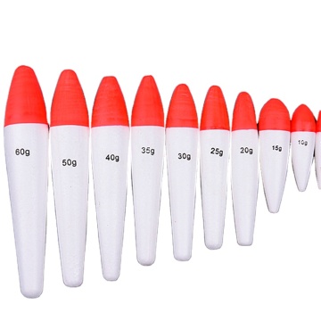 China Leverantör Newmajor Eva Foam Fishing Floats 52-170mm, 3G-60G Röd och vit tackling