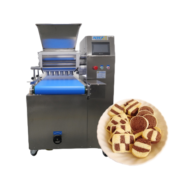 Machine de fabricants de biscuits électriques: ligne de production automatique de la coupe à double couleur à double couleur multidrop
