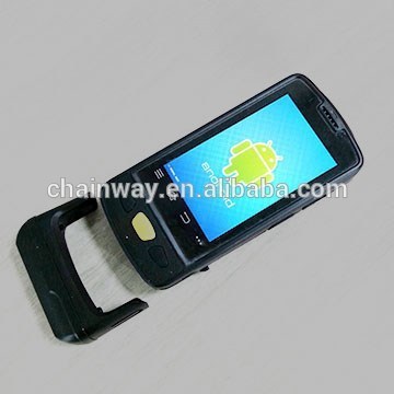 Cheaper Android 4.0.4 Handheld 1D Barcode scanner with GPRS/WiFi/GPS/Bluetooth/Camera, Fingerprint