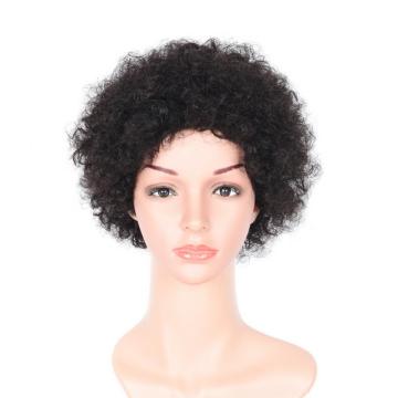 100% NATURAL VIRGIN REMY HUMAN HAIR  CURLY WIG