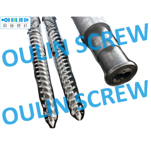 Cincinnati Cmt68 Twin Conical Screw and Barrel for PVC Pipe, Sheet, Profiles, Foam, Granulation