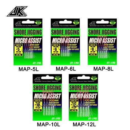 Mustad Freshwater Saltwater Fishing Hook Set for JK Fishing MAP