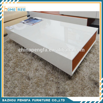 Simple White High Gloss Wooden Coffee Table,Living Room Furniture