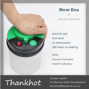 Biotechnology 	red 	vacuum container