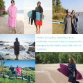 Adult Poncho Towel surf changing robe 100% cotton hooded poncho towel Manufactory