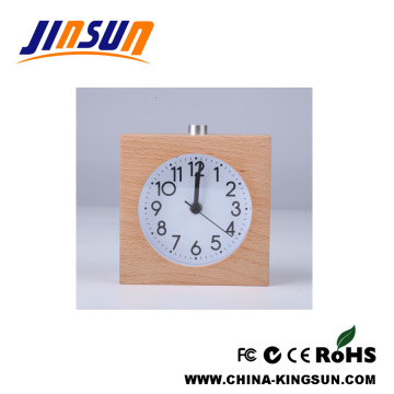 Pastoral Wooden Alarm Clock With Mute Quartz