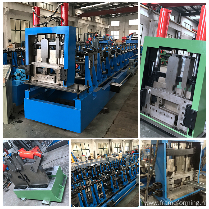 High precision C steel structure purline making machine