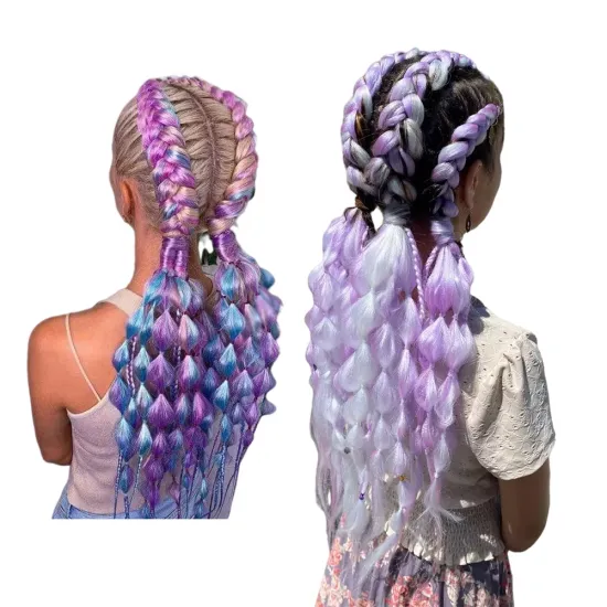 Wholesale Braiding Hair Mix Rainbow Braids Synthetic Jumbo Braids Hair Extension for Women