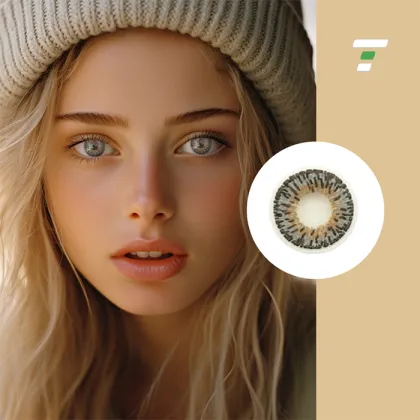 Brand contact lenses popular logo folding myopia
