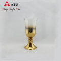 Creative Golden Plated Chameleon Crystal Glass Vase