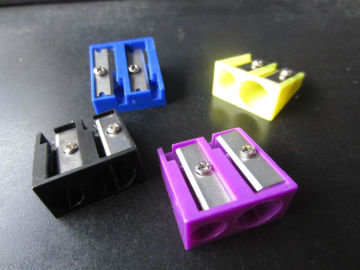 colorful plastic pencil sharpener