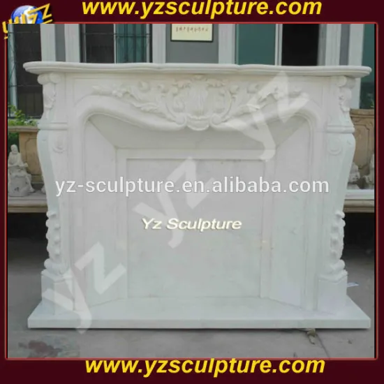 Hunan white marble indoor decoration discount fireplace for sale