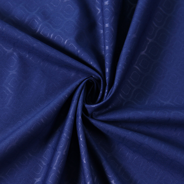 Embossing Polyester Blend Shirts Fabric