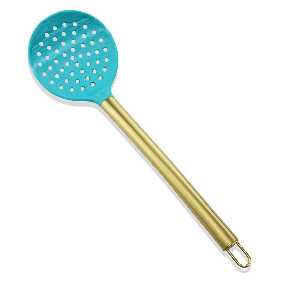 10PCS Gold Plated Handle Cooking Silicone Utensils Set