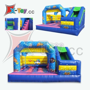 2014 New design Inflatable bouncer with slide