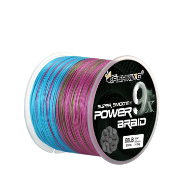 PE Braided Fishing Line 9 Strand - Buoyant Floating Wire for River, Lake, and Stream Fishing (100M, 300M, 500M)