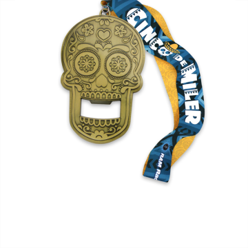 Custom price metal skull medal