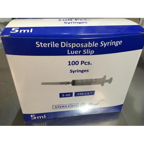 5Ml Syringe Ce ISO การค้าส่งออกเสรี