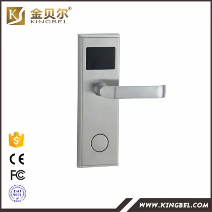 Stainless Steel hotel Key card door lock with lock systems