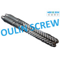 Jwell Liansu 65/132 Twin Conical Screw and Barrel for PVC Extrusion