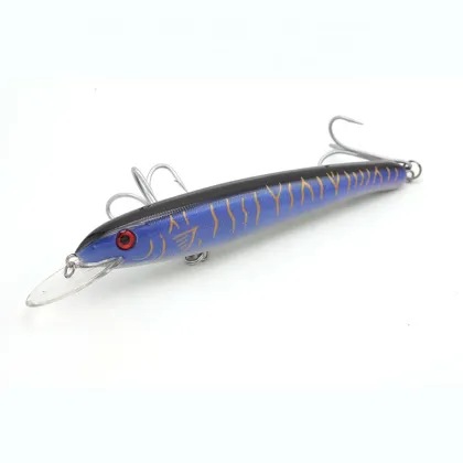 Deep Diving Trolling Lures for Salmon, Kingfish, and Tuna - Artificial Sea Saltwater Minnow Lures