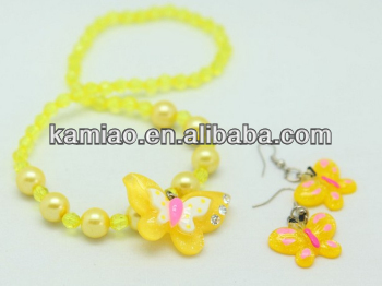 2015 pearl children chunky beaded pearl kids jewelry necklaces