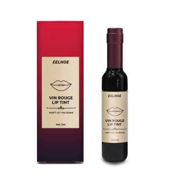 Private Label Mini Wine Bottle Shaped Liquid Lipsticks - Waterproof Red Wine Lip Tint